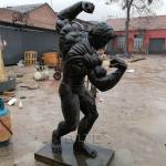 Bodybuilding Statue Bronze Schwarzenegger Sculpture Life Size Naked Muscle Man
