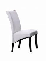 Quality Modern No Folded White Pu Dining Chairs 42cm Tall wholesale