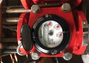 Quality Flange Port 4 Inch Remote Water Meter , Grey Iron Housing Hot Water Meter wholesale