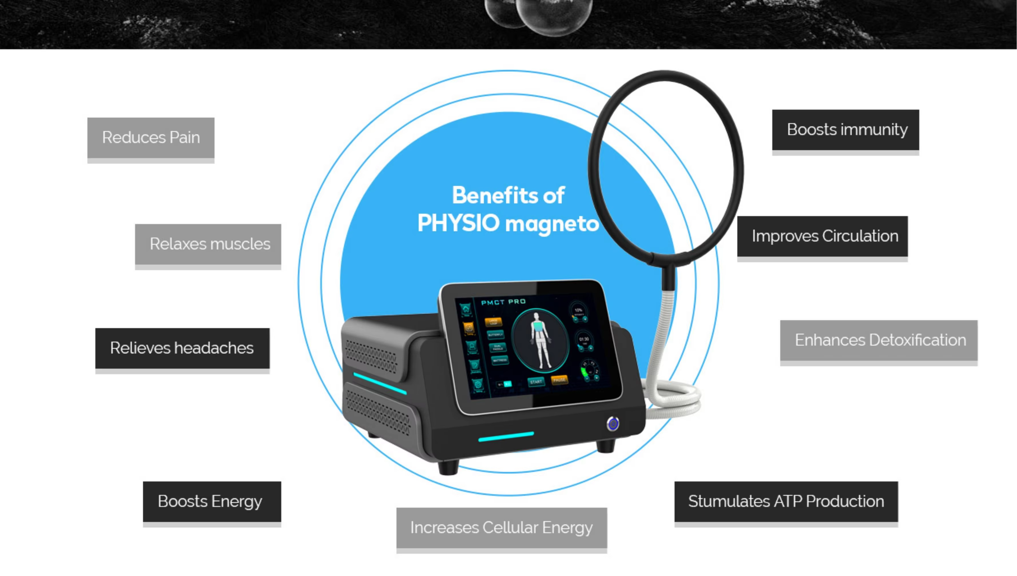 Pmst Loop Pemf Therapy Machine for Human Pain Relief Animals Health Care