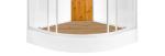 Bathroom Shower Cabins White Acrylic ABS Tray white aluminium