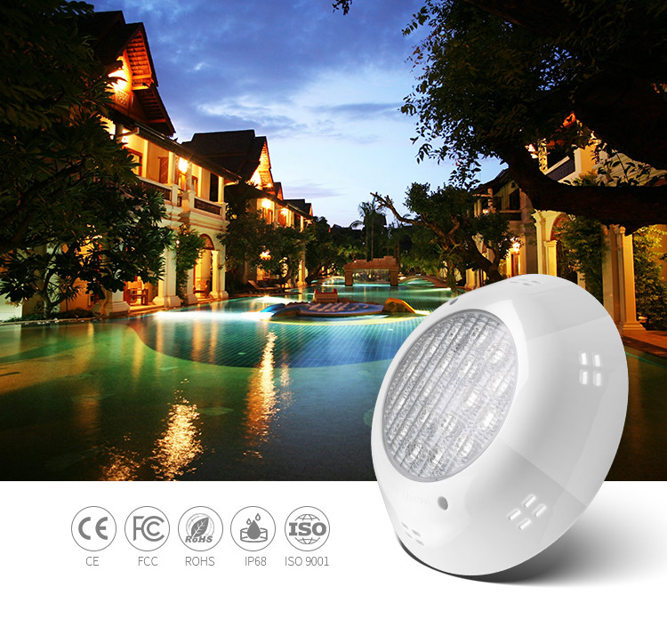 18W VDE 12V 520LM LED Underwater Swimming Pool Lights RGB Synchronous