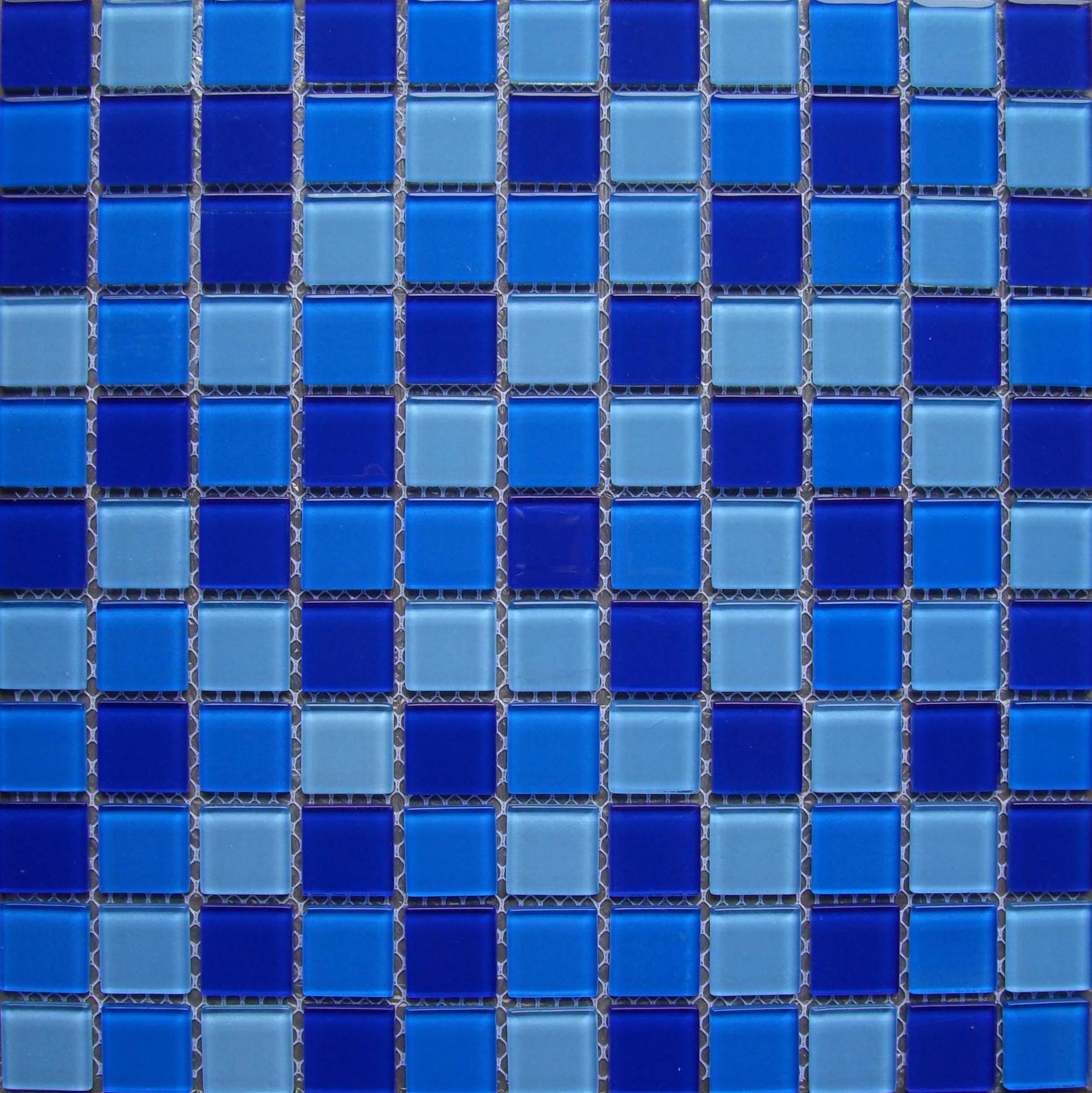 300x300mm mosaic tile outlet,crystal glass,swmming pool mosaic tiles, code blue