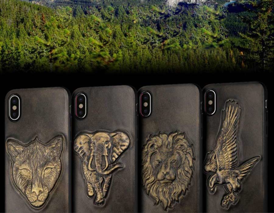 PU leather phone case for 2019 iphoneX, with embossment workmanship