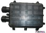 Overhead Fiber Optic Joint Closure , Outdoor Fiber Splice Enclosure Black