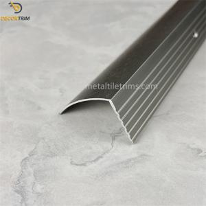 Quality L Shaped Stair Nosing Tile Trim Aluminum Stair Nose 29×44mm Glossy Finish wholesale