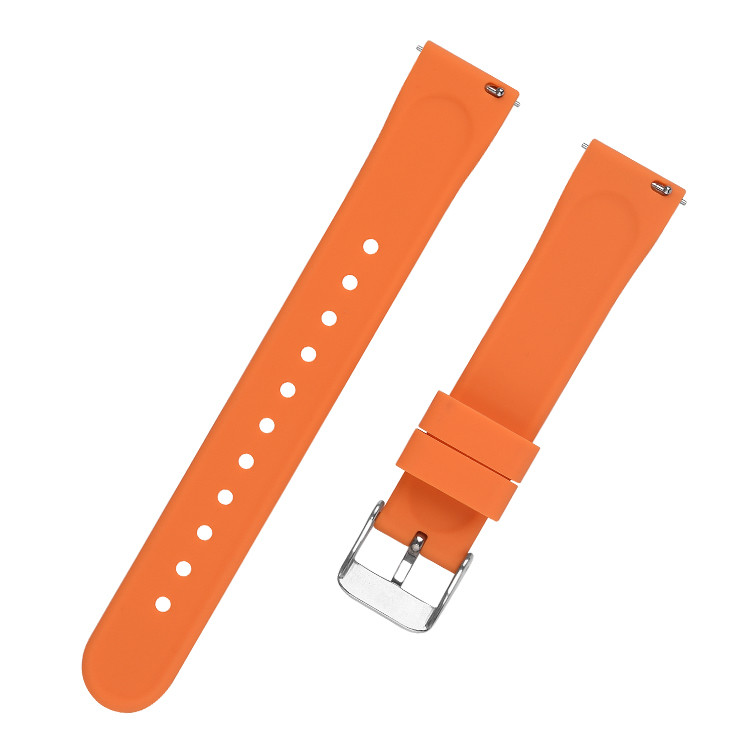 6 Colors Shiny Buckle Mens Rubber Watch Bands 18 20 22mm