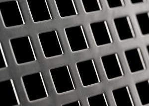 Quality Black punched metal sheet Oblong or Square Hole Pattern wholesale