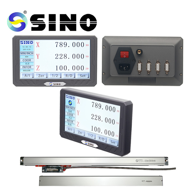 SDS200S SINO DRO Kit Test Instruments Digital Readout System Glass Linear Scale For Lathe Boring Machine
