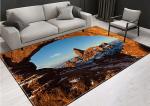landscape pattern living room Area Rugs fiber machine made carpet/wool hand