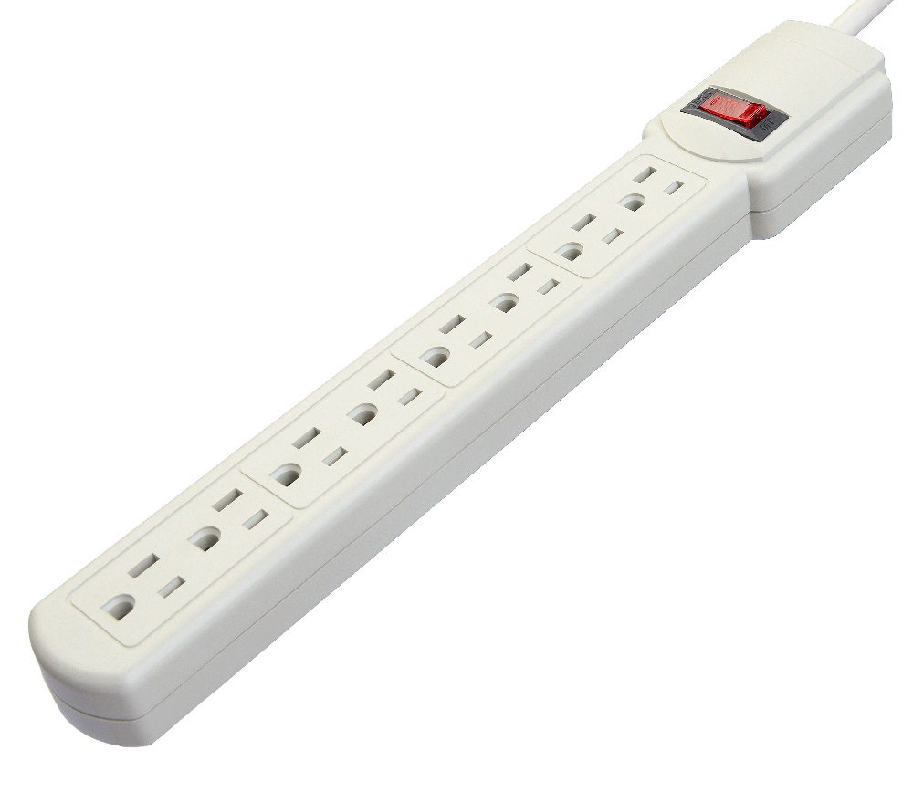 Residential / General-Purpose American Standard ETL Power Strip Portable 8 Outlet for Home Appliances at and Network N/A