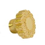 Luxury 15mm Metal Zinc Alloy Perfume Bottle Cap Zamac Golden Cap With Logo