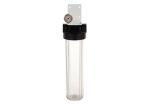 20'' big clear whole house water filter housings 1'' port with metal bracket