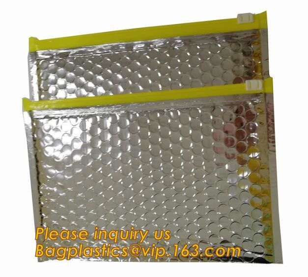 Cosmetic Pink Slider Padded Bag/Silver k Bag With Bubble,Padded Envelopes Cheap Aluminium Foil k Holographic