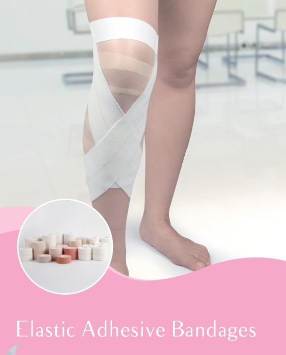 Cotton Medical waterproof Elastic adhesive bandage tape 10cm