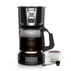 Quality Auto Pour Over Stainless Steel Drip Coffee Maker 1.8L 12 Cup Black wholesale