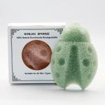 Facial Cleanser 100% Natural Green Tea Konjac Sponge for Facial Cleansing