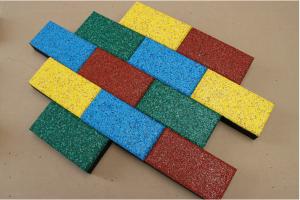 Quality 50*50cm Rubber Sports Flooring Thickness15-40mm Weight 3.6kg-8.4kg wholesale