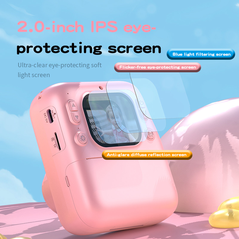 2.0-inch LPS Children's Printing Camera 1080P Video Y300H Wirelessly Thermal Printer