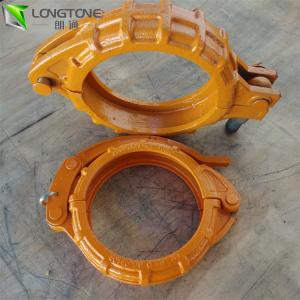 Quality 6 Inch Concrete Pump Clamp Vertical , Snap Dn180 Bolt Pipe Clamp wholesale