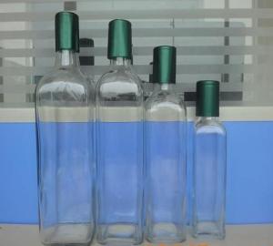 Quality Standard 250ml 500ml 750ml 1L Square Olive Oil Glass Bottle wholesale