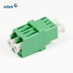 Low Insertion Loss Fiber Optic LC APC Coupler Green OEM / ODM