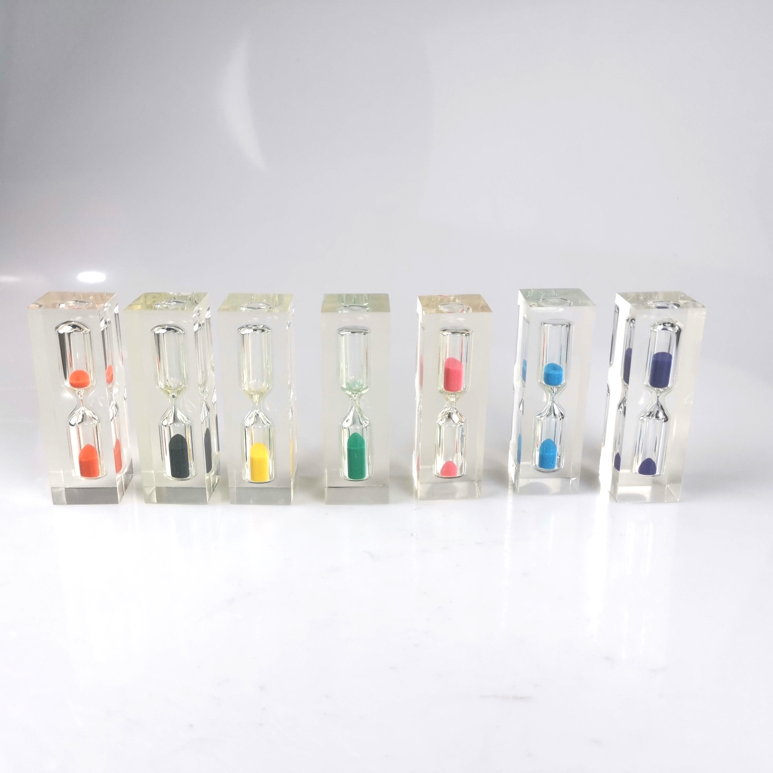 Decorating Acrylic Hourglass 1 Minute Hourglass Timer For Kids Game