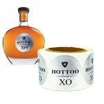 Logo Printing Adhesive Bottle Label Sticker Custom Wine Glass Bottle