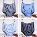 Mid Rise Briefs Mens Cotton Boxer Shorts Underwear Ultra Soft Loose Cotton