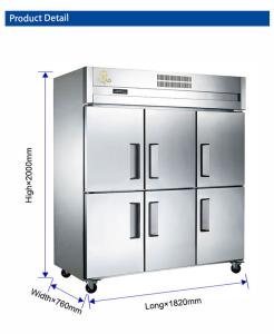 Quality Stainless Steel Commercial Refrigerator Freezer with Freezing Functionality for Storage - 220-240V 50Hz wholesale