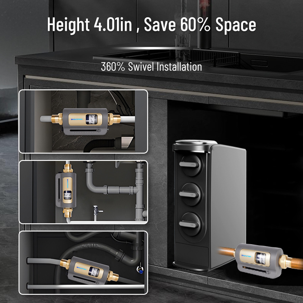 High-Efficiency Dual Disc Prefilter for Whole-House Water Filtration Solution