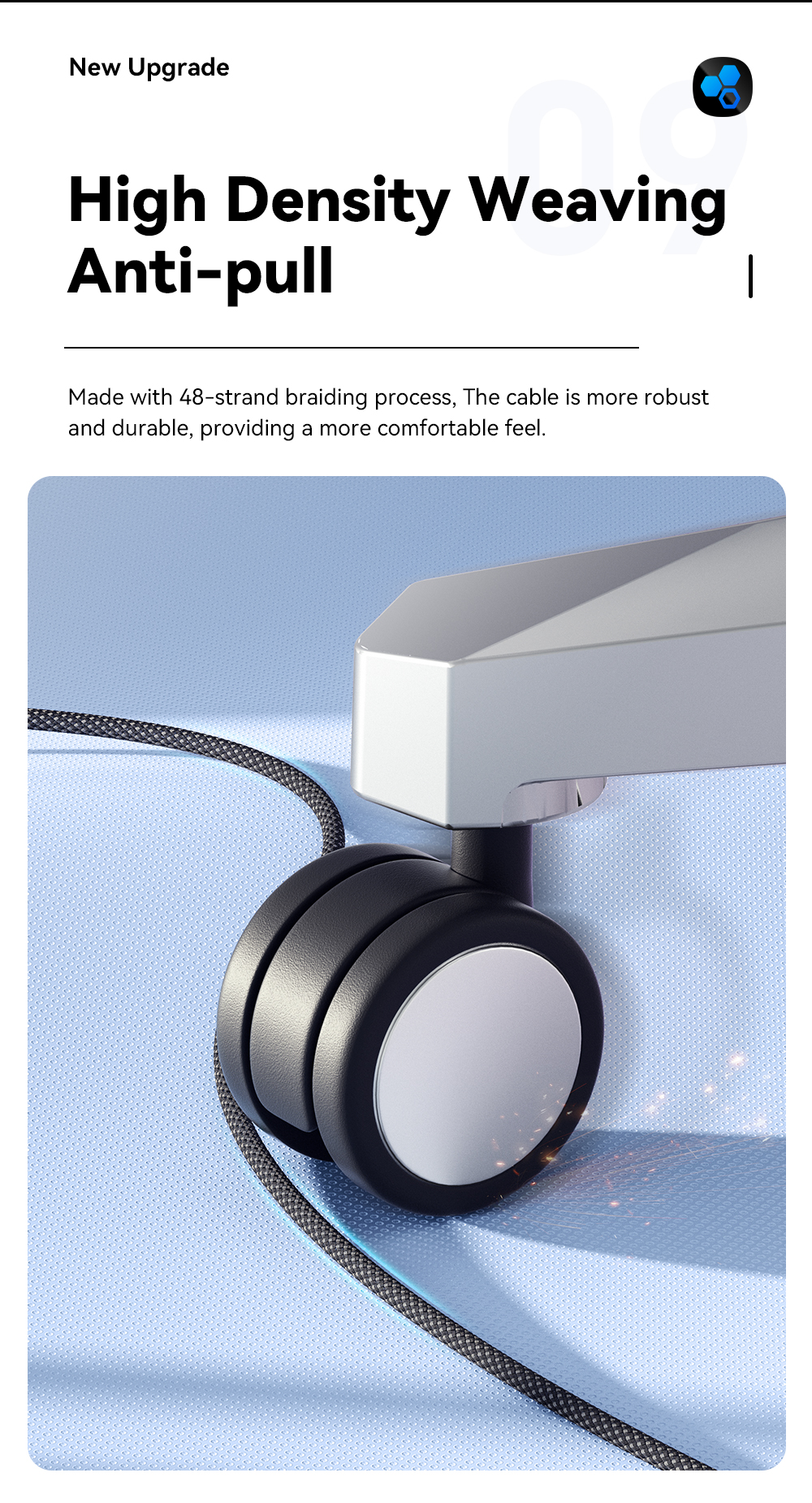 TPE USB A To USB C Magnetic Data Cable 100W 1m ESSAGER ES-X53 Series
