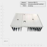 Corrosion Resistant Aluminum Profile Heat Sink Aluminum Extrusion Heat Sink with