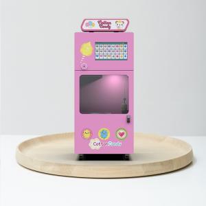 Quality GPS Automatic Cotton Candy Vending Machine 220V 240V Coin Bill Credit Card Payment wholesale