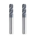Carbide Milling Cutter End Mill for Graphite , 4 Flutes Endmill with Diamond
