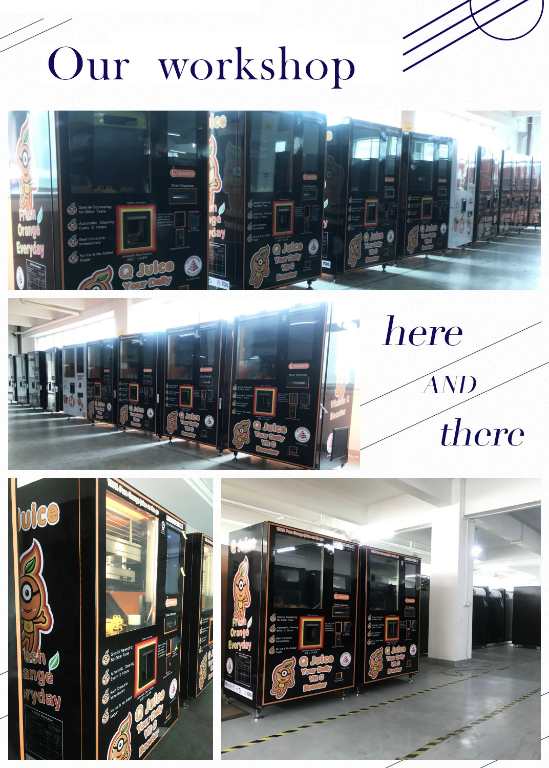 shopping mall ORG 220V 50HZ orange vending machine