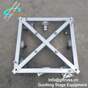 Quality TUV Aluminum Square Truss Basement Truss Base Plate With Wheels wholesale
