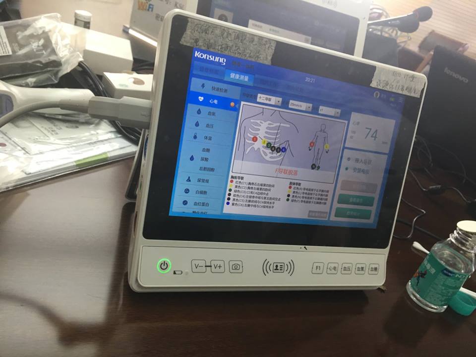 telemedicine HES-7 diagnostic telehealth portable ECG tablet telemedicine equipment telemedicine for medical use