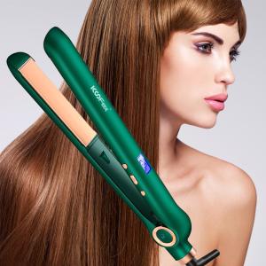 Quality PTC Heating 2 In 1 Flat Iron Hair Straightener Ceramic Floating Plate wholesale