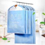 Pink Non - Woven Hanging Garment Bags Dustproof With Long Zipper Closure