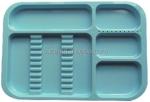 Autoclavable dental divided instrument plastic tray
