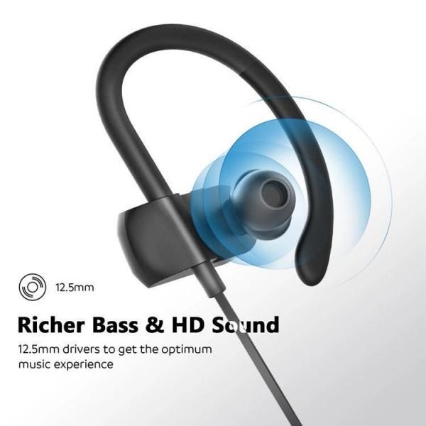 Cheap Easy to wear Splash proof from sweats Custom Logo V5 Bluetooth Sport Ear Buds Headset for sale