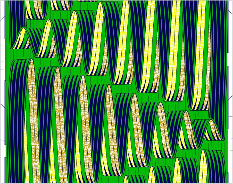 100% Cotton African Wax Fabric for Dress Pattern BATIK Ankara Design Wax Printing