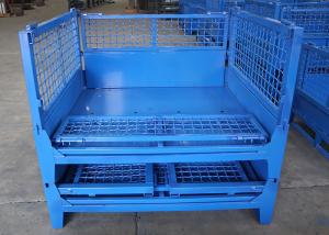 Quality Metal Turnover Collapsible Pallet Cage Stillage Crates Heavy Load 2000kg wholesale
