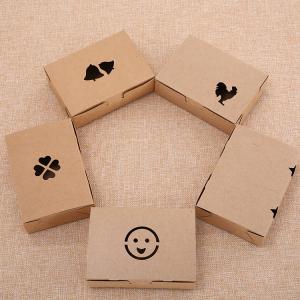 Quality Oil Proof 350gsm kraft paper Salad Packaging Boxes CMYK printing wholesale