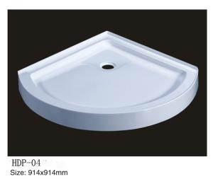 Quality Acrylic shower tray, shower basin,acrylic shower base HDP-04 wholesale