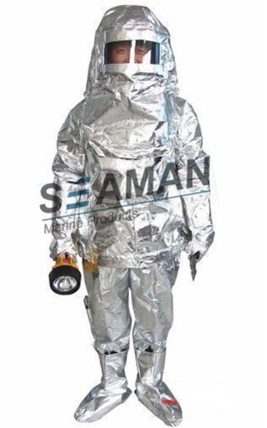 Marine Fire Fighting Equipment / Aluminum Foil Composite Fabric Heat Insulation