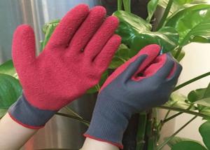 Quality Flexible Warm Winter Work Gloves Acrylic Terry Liner Green Foam Latex Coated wholesale
