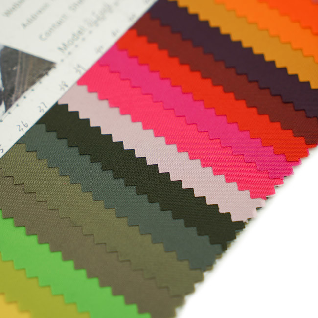Soft 150D Backpack Liner Fabric PU Coated Plain Surface Style