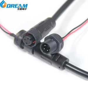 Quality CQC Waterproof Wire Cable Assembly Connector 5 Cores Black LED M12 Connector wholesale
